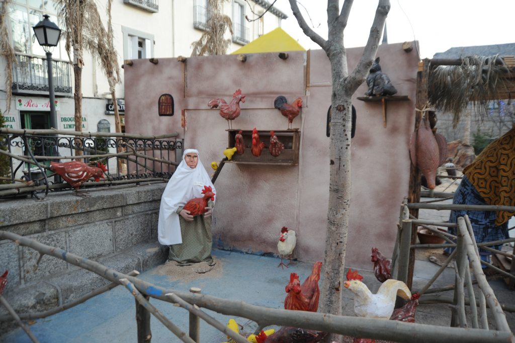 Cockerels and hens. Monumental Nativity Scene. 2011-2012