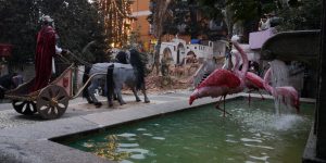 Flamingos. Monumental Nativity Scene. 2019-2020